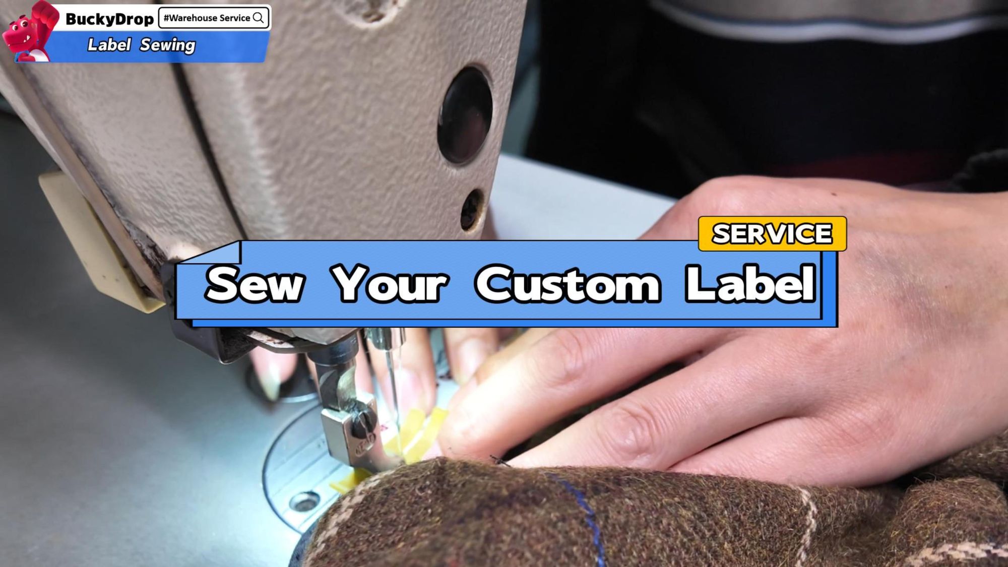 Buckydrop Warehouse Service - Label Sewing